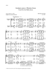 Acalanto para o Menino Jesus SATB choral sheet music cover